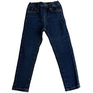 Moose Girl Skinny‎ Jeans Adjustable Waist Blue Denim size XL 4-5 years old